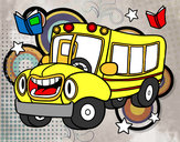 Dibujo Autobús animado pintado por lLugh