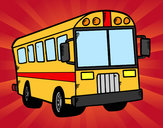 Dibujo Autobús del colegio pintado por argmaxi