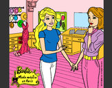 Dibujo Barbie con la diseñadora de moda pintado por Nataly97