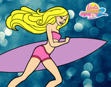 Dibujo Barbie corre al agua pintado por Martina100