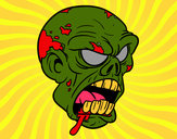 Dibujo Cabeza de zombi pintado por Tony14