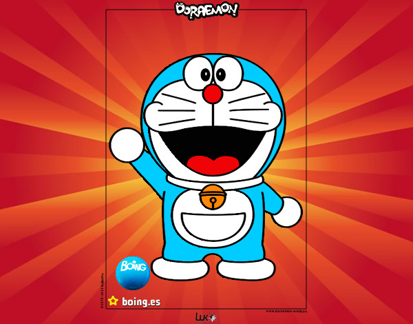 Dibujo Doraemon pintado por nicolasm