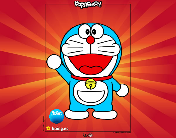 Dibujo Doraemon pintado por selenaoko