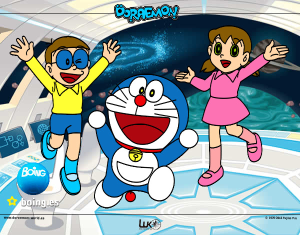 Dibujo Doraemon y amigos pintado por ellen31123