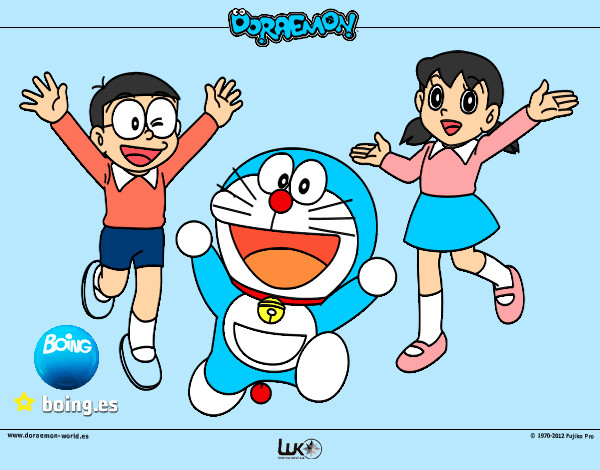 Dibujo Doraemon y amigos pintado por LukaMiku