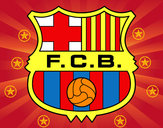 Dibujo Escudo del F.C. Barcelona pintado por dasert4444