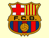Dibujo Escudo del F.C. Barcelona pintado por eltito300