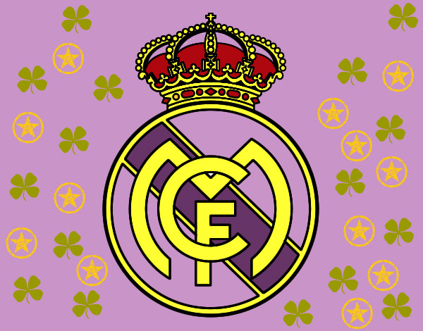 Dibujo Escudo del Real Madrid C.F. pintado por Meryrous