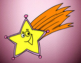 Dibujo Estrella fugaz pintado por paloma09