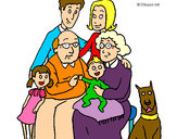 Dibujo Familia pintado por anmo10