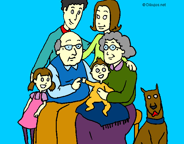 Dibujo Familia pintado por mopeta