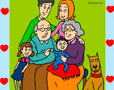 Dibujo Familia pintado por  palomya
