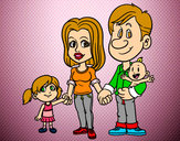 Dibujo Familia feliz pintado por LUCIA2