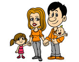 Dibujo Familia feliz pintado por Titiolmos