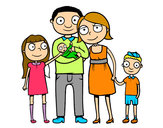 Dibujo Familia unida pintado por Titiolmos