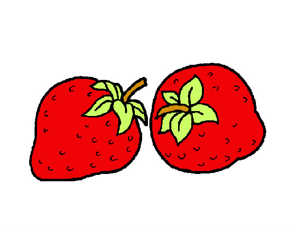 Dibujo fresas pintado por anmo10