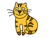 Dibujo Gato simpático pintado por gemmagemit