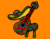 Dibujo Instrumentos mexicanos pintado por queyla