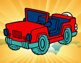 Dibujo Jeep pintado por Impresora