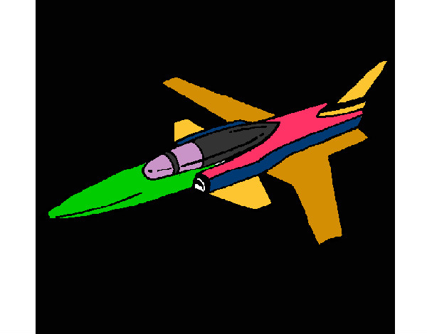 Dibujo Jet pintado por mariapavon