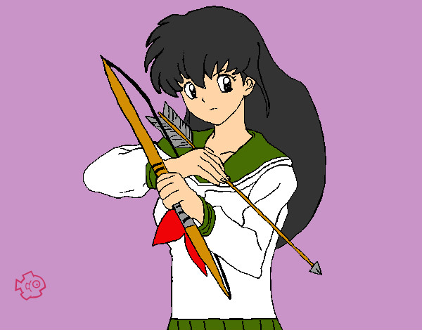 Dibujo Kagome pintado por fiya2000