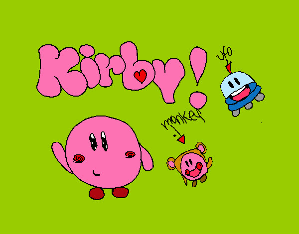 Dibujo Kirby 4 pintado por allu3