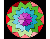 Dibujo Mandala 29 pintado por malove