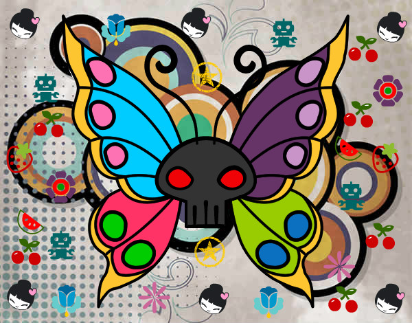 mariposa multicolores