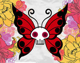 Dibujo Mariposa Emo pintado por luperock