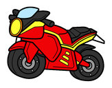 Dibujo Moto deportiva pintado por Javier-10