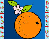 Dibujo naranja pintado por queyla