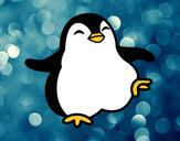 Dibujo Pingüino bailando pintado por -Doris-