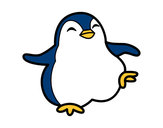 Dibujo Pingüino bailando pintado por happylion