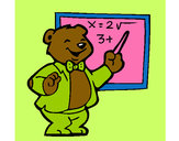 Dibujo Profesor oso pintado por darin