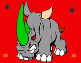 Dibujo Rinoceronte II pintado por jitjat123