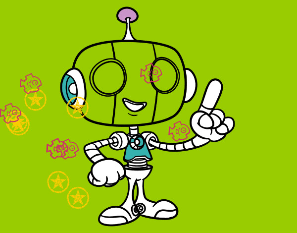 robot verde