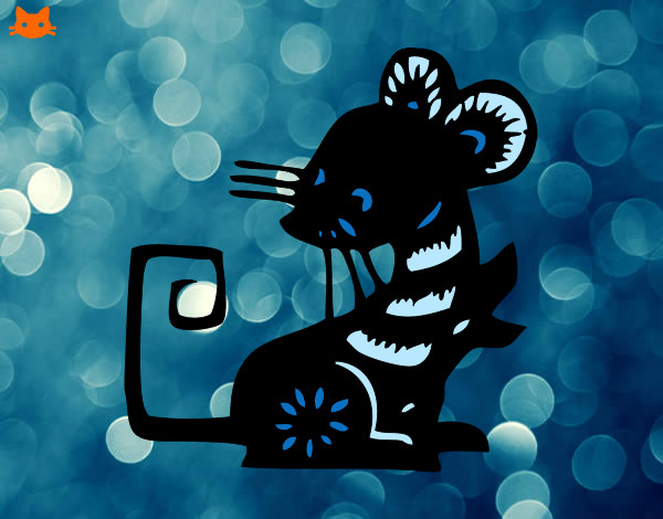 Dibujo Signo de la rata pintado por Flippy