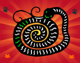 Dibujo Signo de la serpiente pintado por jitjat123