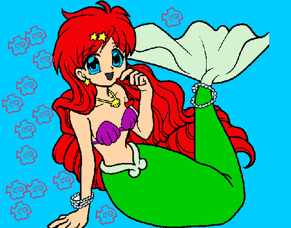 Dibujo Sirena 1 pintado por gharhophez