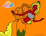 Dibujo Sirena nadando pintado por LUCIA2
