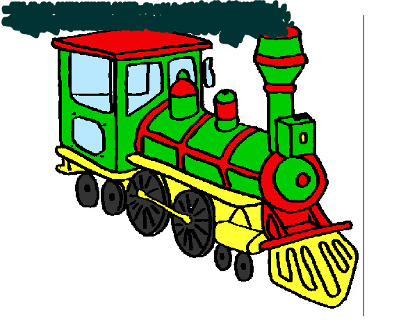 Dibujo Tren 3 pintado por allu3