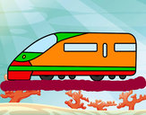 Dibujo Tren rápido pintado por Bobes2