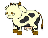 Dibujo Vaca pensativa pintado por gemmagemit