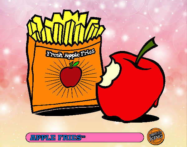 Dibujo Apple fries pintado por pucca257