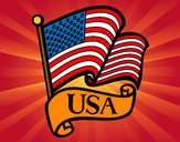 Dibujo Bandera de los Estados Unidos pintado por AmuNyan