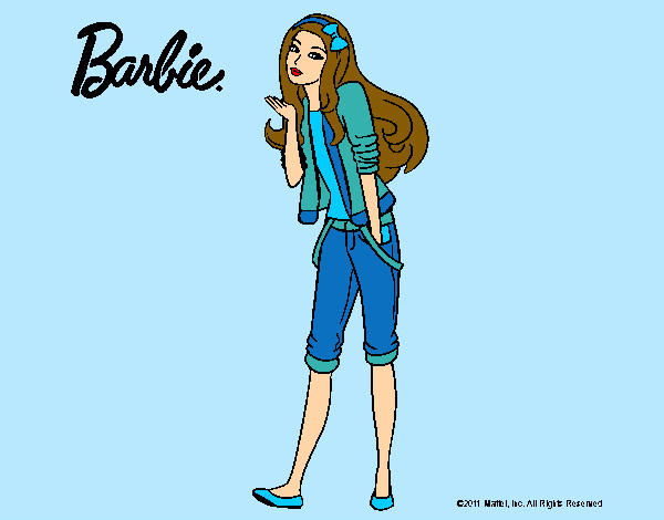 Barbie con look casual