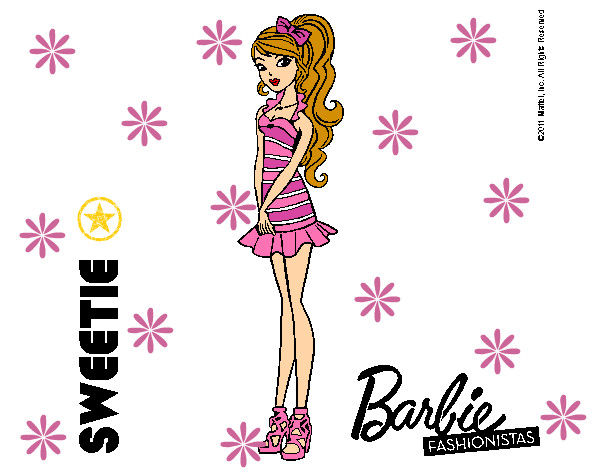 Dibujo Barbie Fashionista 6 pintado por tify18