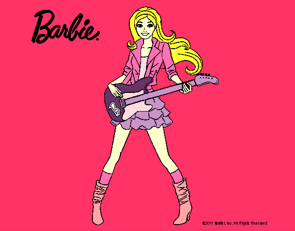 barbie tocando la guitarra