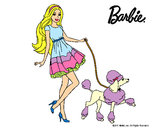 Dibujo Barbie paseando a su mascota pintado por DIANAB