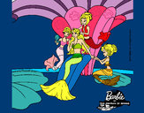 Dibujo Barbie princesa sirena pintado por ROSCAS